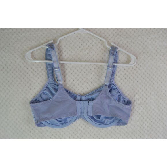 Bali Women's 38C Blue Satin Tracings Minimizer Bra - Picture 4 of 10